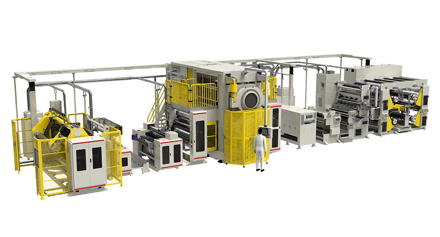 calendering and slitting integrated machine